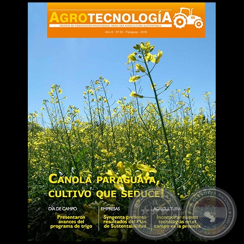 AGROTECNOLOGA Revista - AO 6 - NMERO 65 - AO 2016 - PARAGUAY